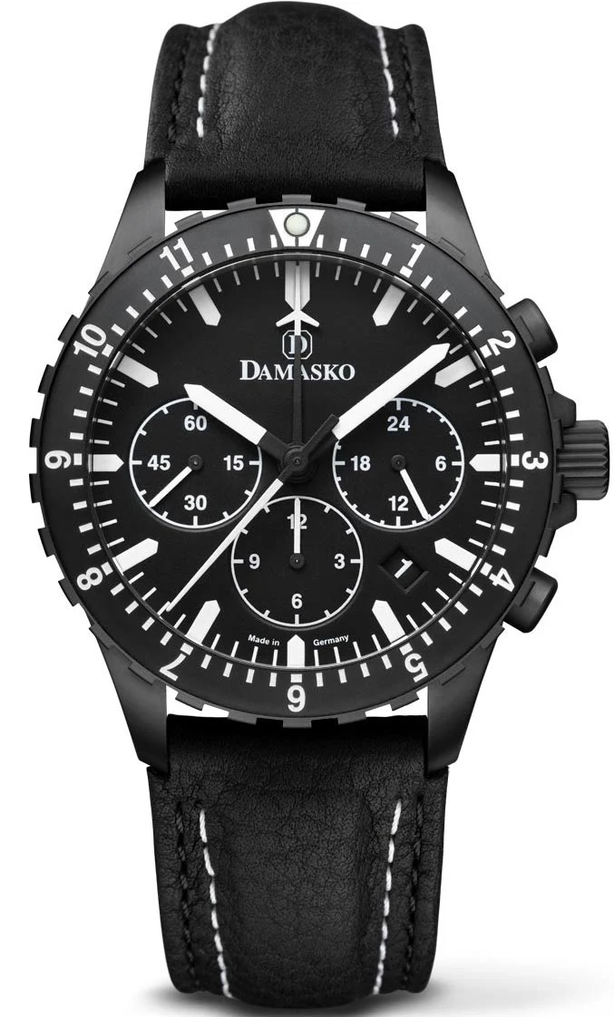 Damasko Watch DC86 Black Leather Pin