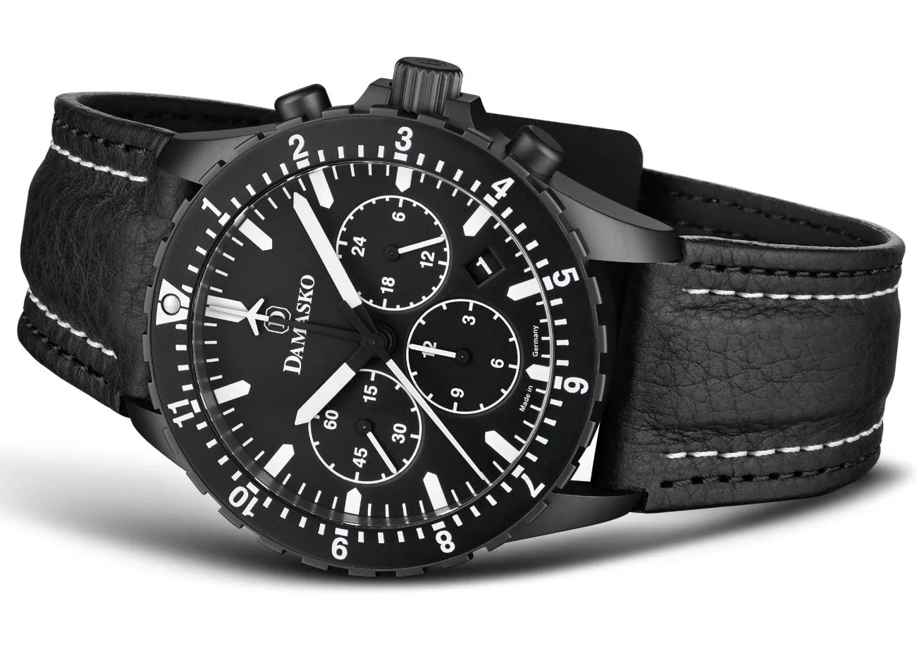 Damasko Watch DC86 Black Leather Pin - Image 2