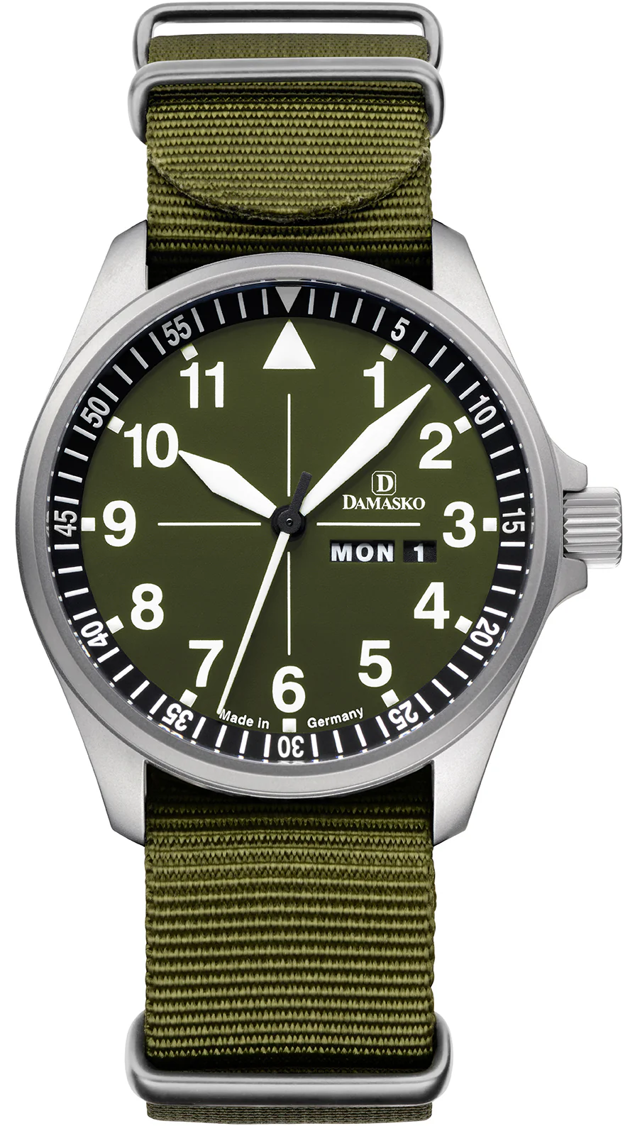 Damasko Watch DH 3.0 Nato Green Strap