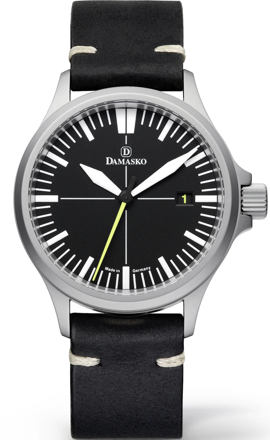 Damasko Watch DS30 Yellow Leather Pin