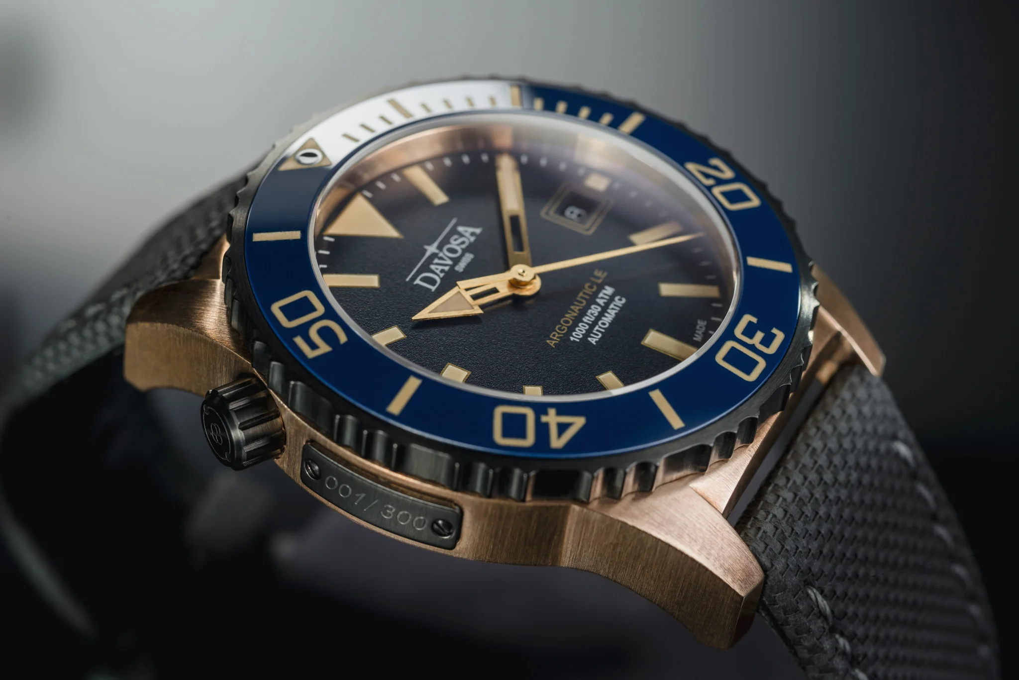 Davosa Watch Argonautic Bronze Blue Limited Edition - Image 2