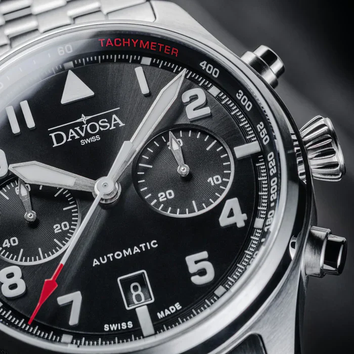 Davosa Watch Newton Chronograph Steel Bracelet - Image 6
