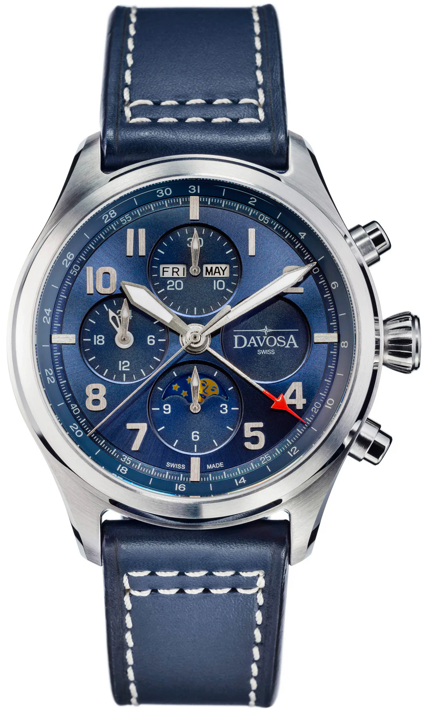 Davosa Watch Newton Pilot Moonphase Chrongraph Limited Edition