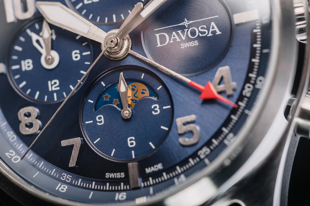 Davosa Watch Newton Pilot Moonphase Chrongraph Limited Edition - Image 3