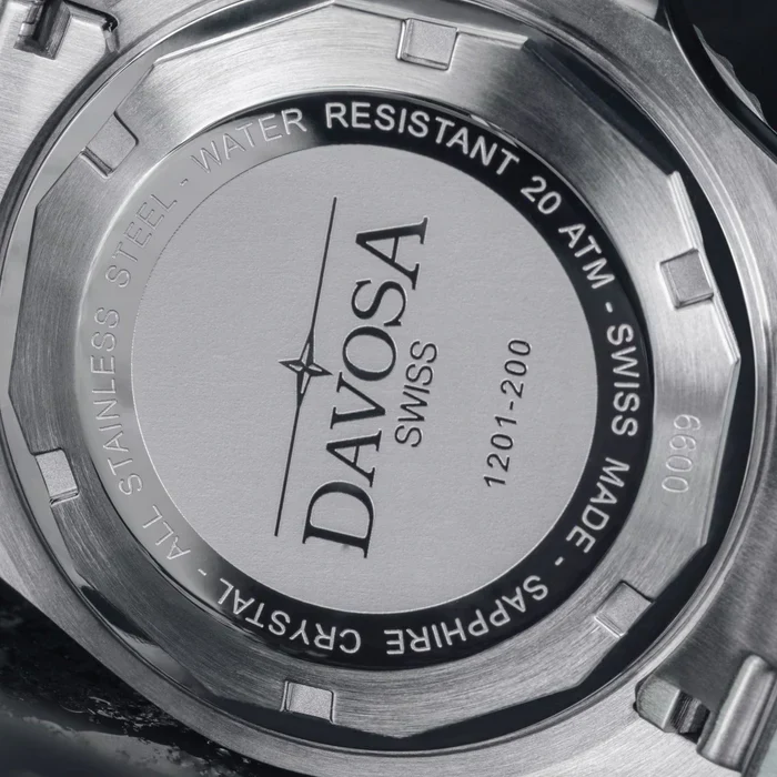 Davosa Watch  Ternos Diver Black Dial Tri Link - Image 8