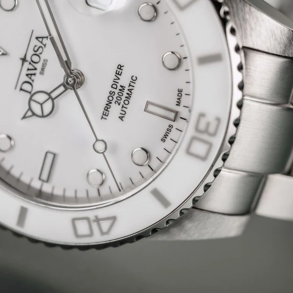 Davosa Ternos Diver Lady White Watch - Image 5
