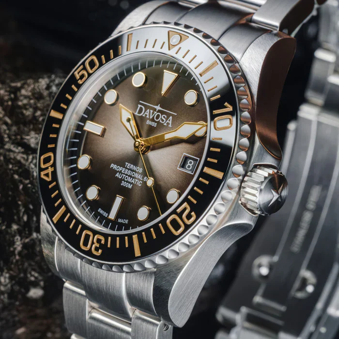 Davosa Watch Ternos Professional 68h Eagle Bay Tri Link Bracelet - Image 5