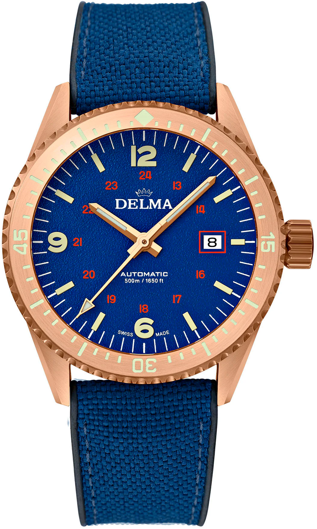 Delma Cayman Field Bronze Blue Watch