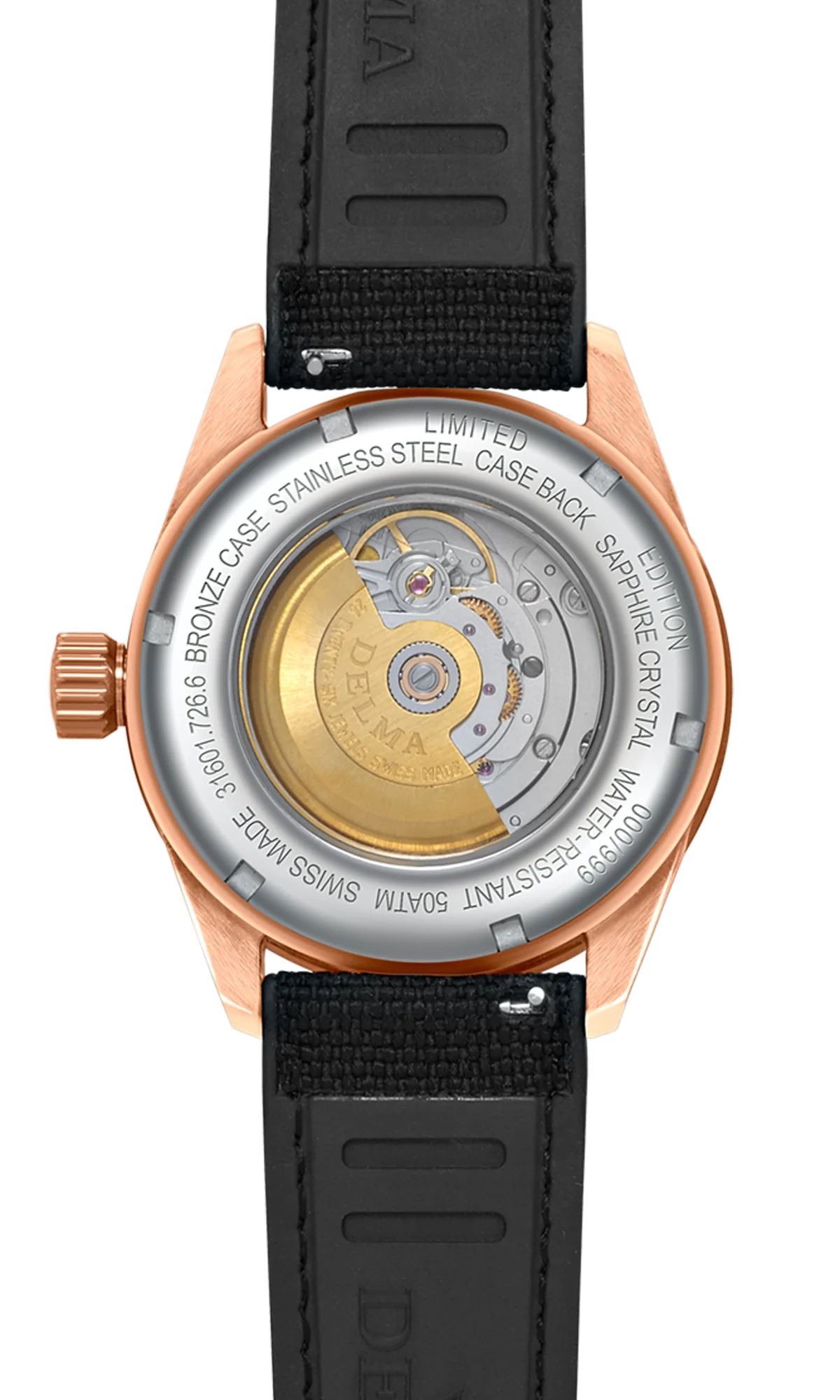Delma Cayman Field Bronze Blue Watch - Image 2
