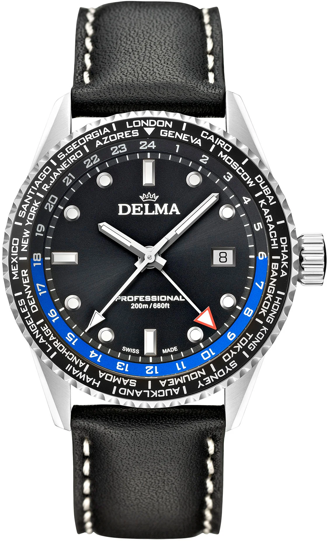 Delma Cayman World Timer Quartz Watch
