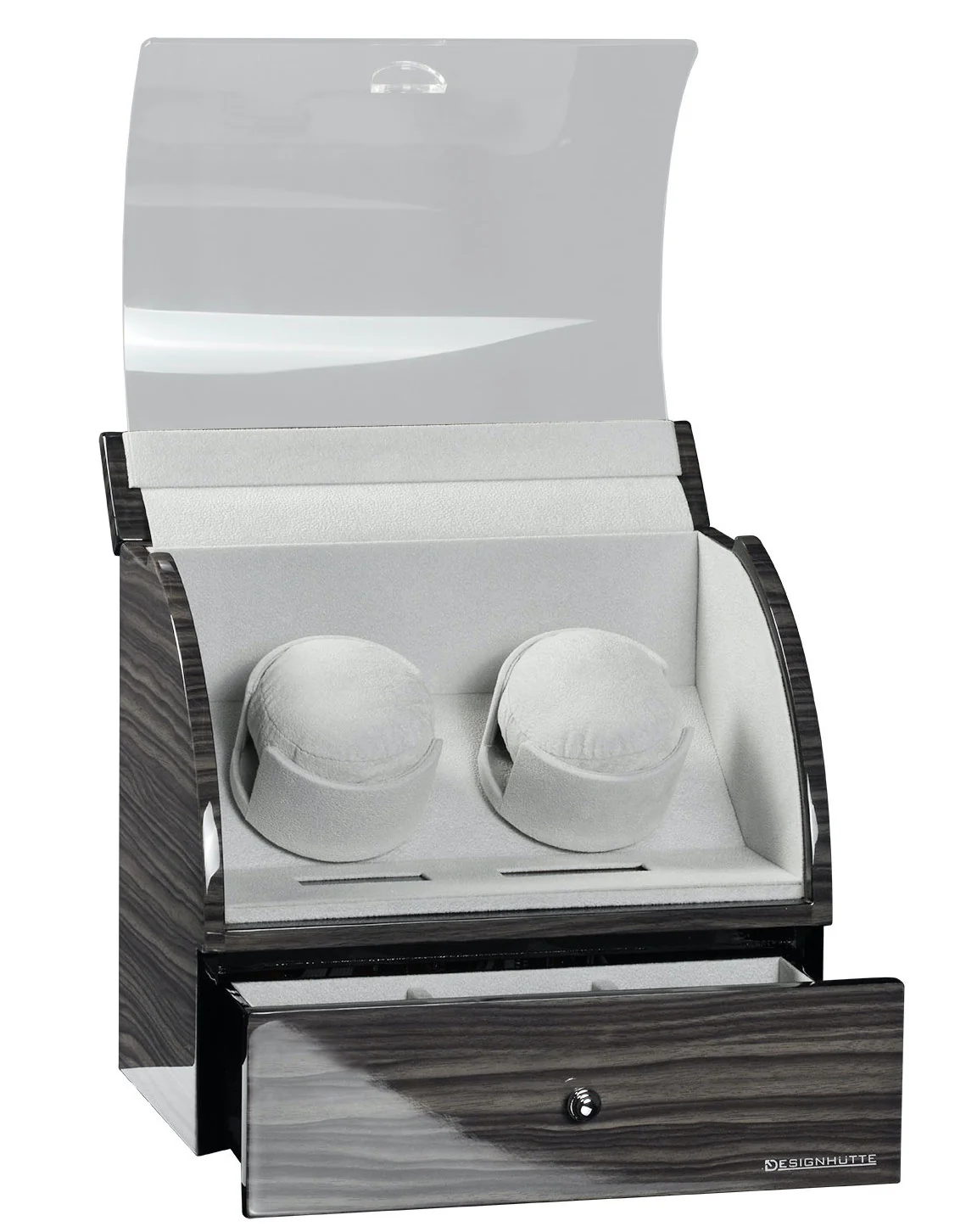 Designhuette Watch Winder Basel 2 LCD Dark Oak - Image 2
