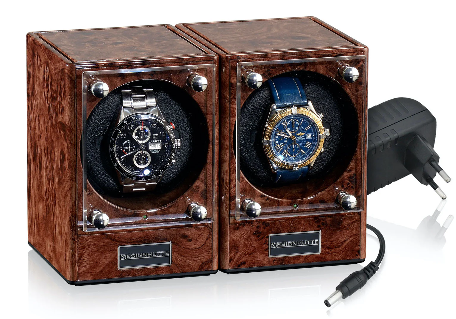 Designhuette Watch Winder Piccolo Starter Kit 2 Burlwood