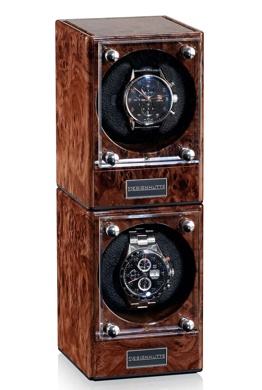 Designhuette Watch Winder Piccolo Starter Kit 2 Burlwood - Image 3