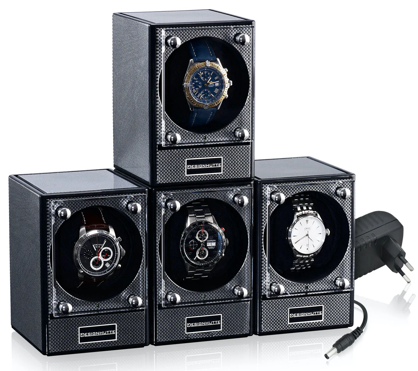 Designhuette Watch Winder Piccolo Starter Kit 4 Carbon