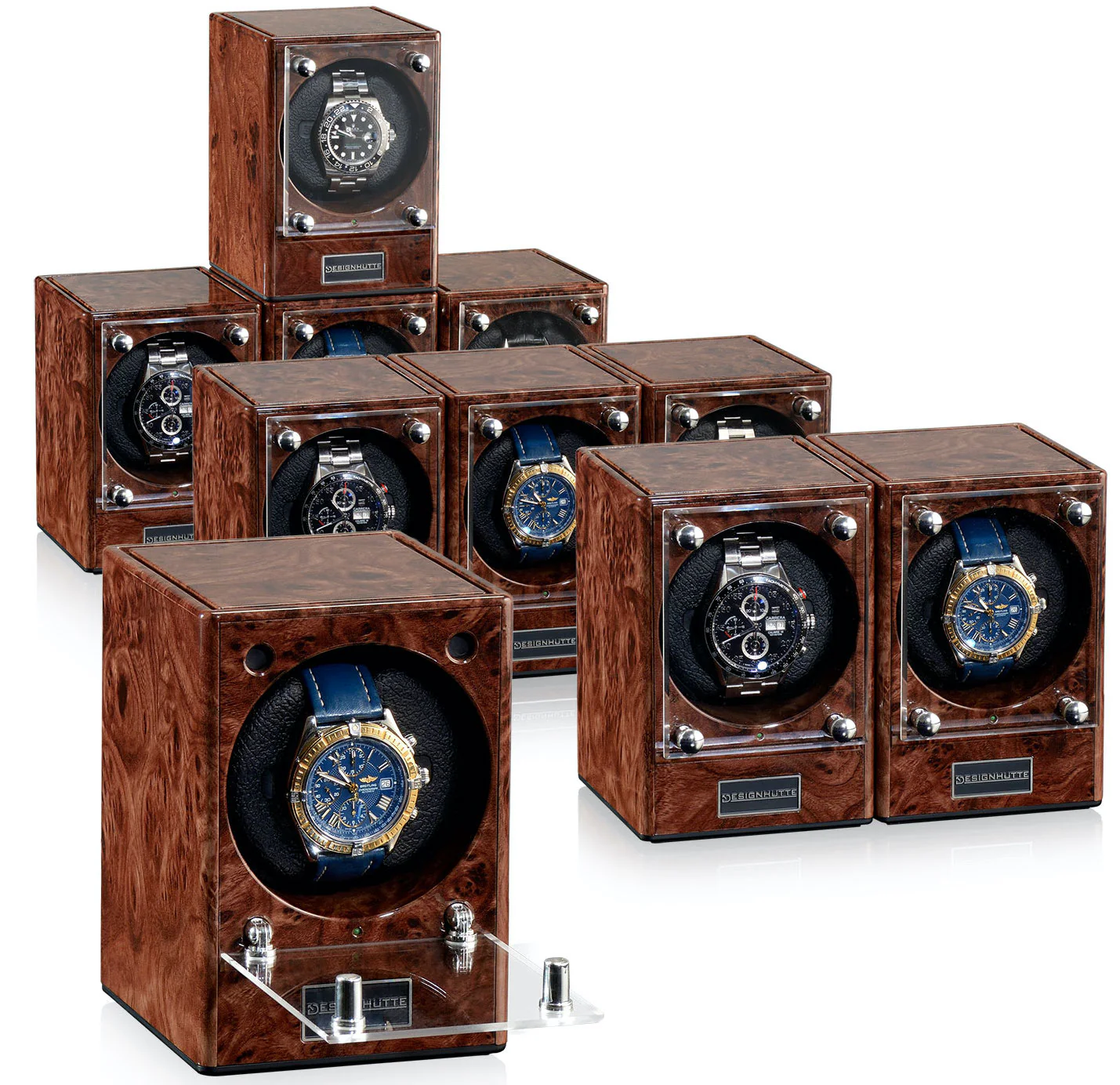 Designhuette Watch Winder Piccolo Starter Kit Burlwood - Image 5