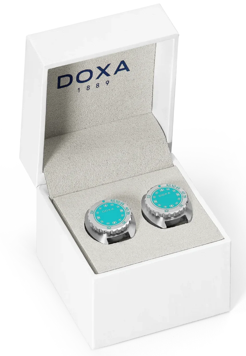 Doxa Cufflinks SUB Aquamarine Turqouise - Image 2