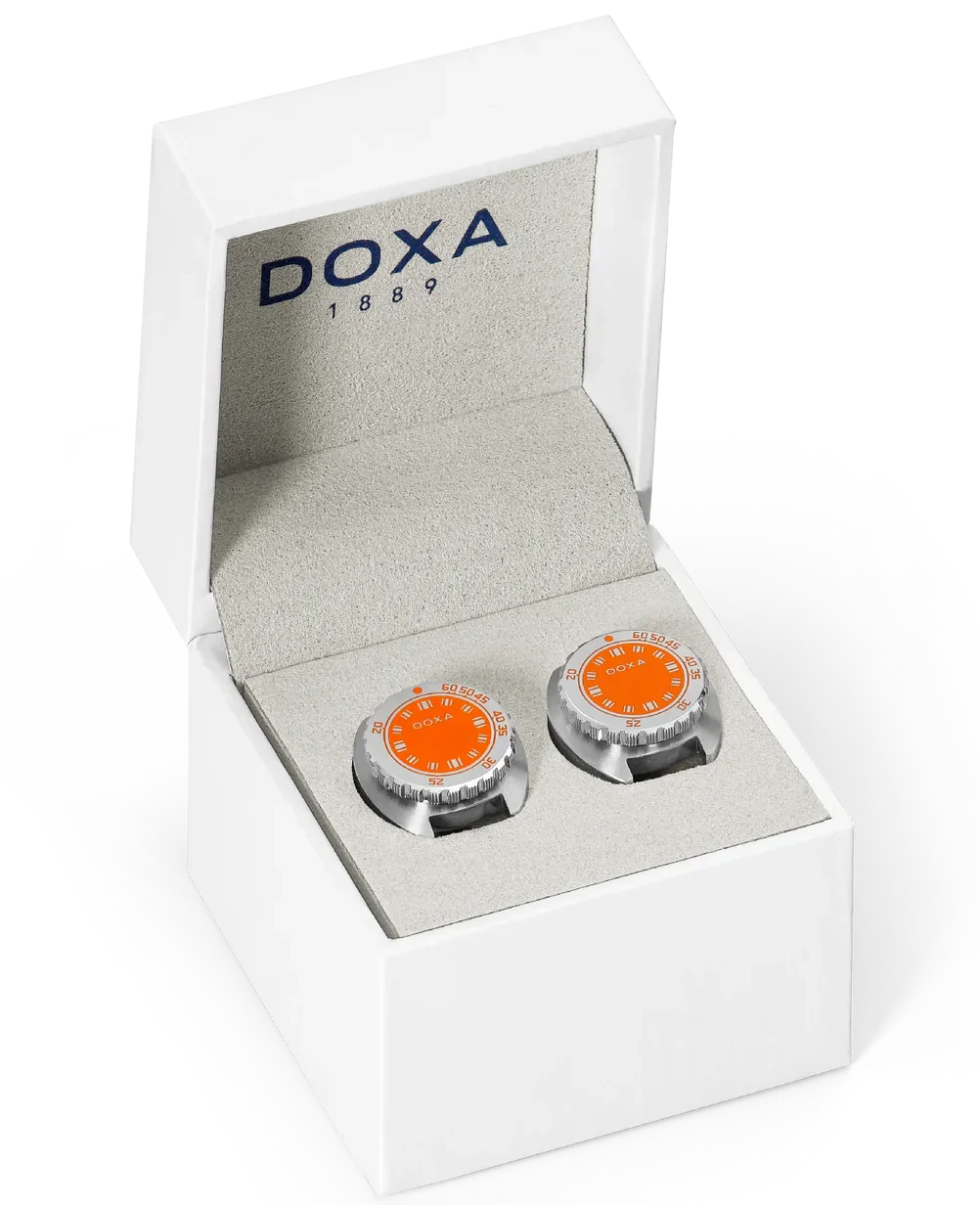 Doxa Cufflinks SUB Professional Orange - Image 2