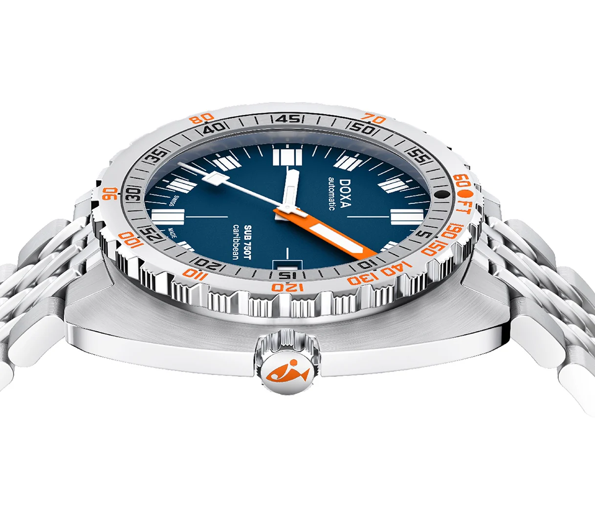 Doxa Sub 750T Caribbean Bracelet Watch - Image 3