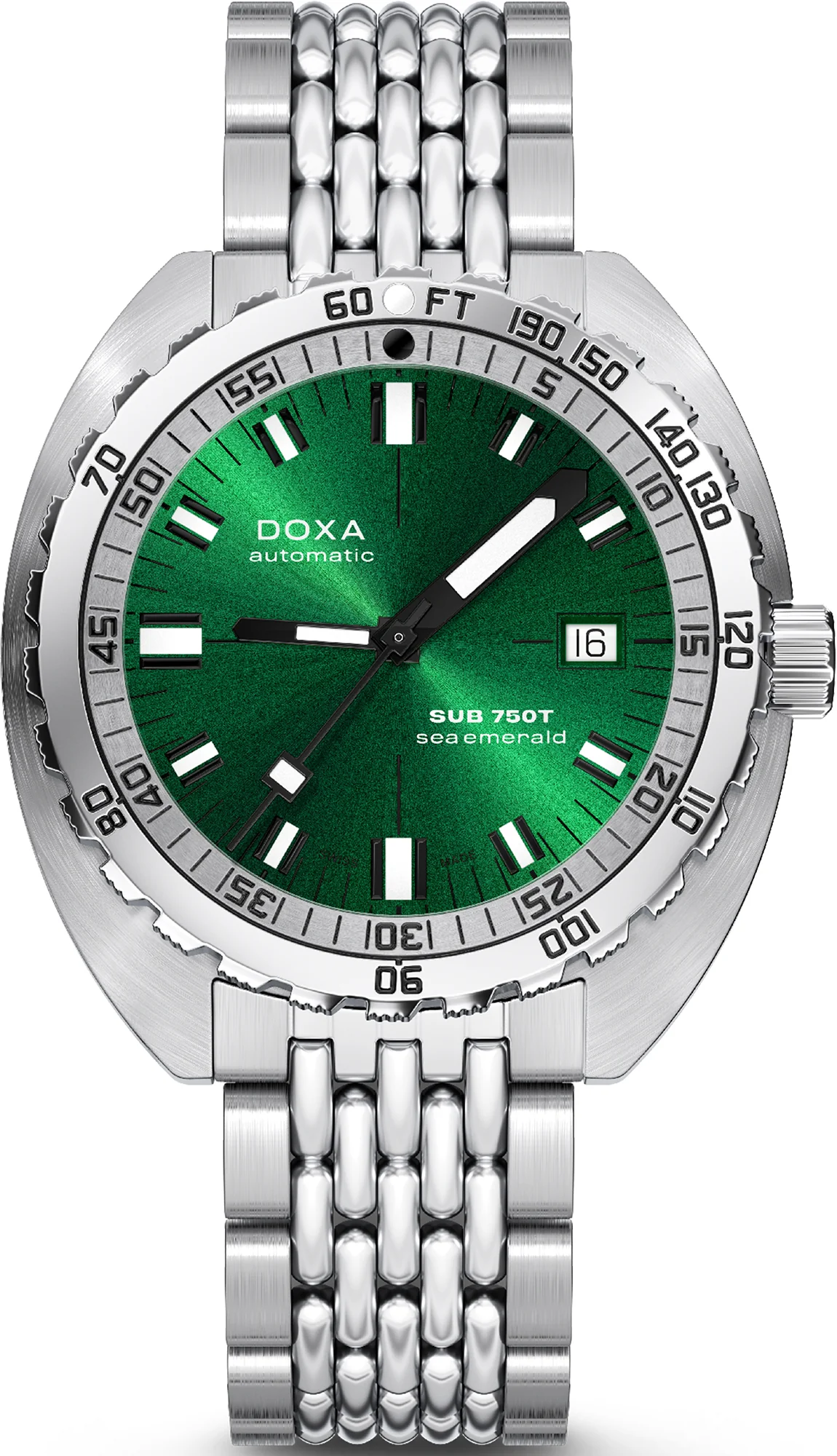 Doxa Sub 750T Sea Emerald Bracelet Watch