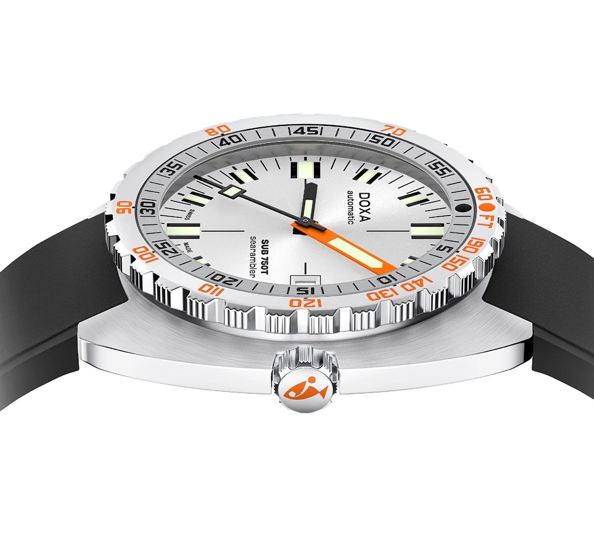 Doxa Sub 750T Searambler Black Rubber  Watch - Image 3