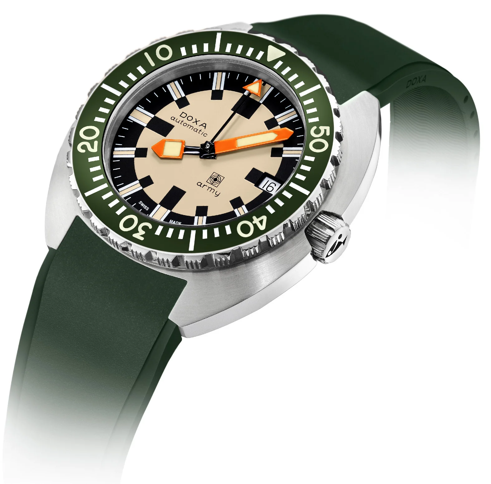 Doxa Dive Army Rubber Watch - Image 2