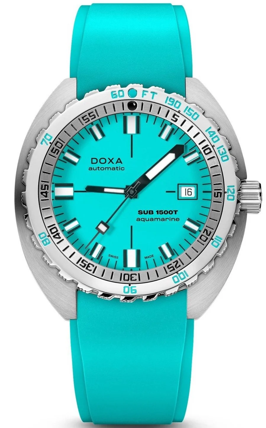 Doxa SUB 1500T Aquamarine Rubber Watch