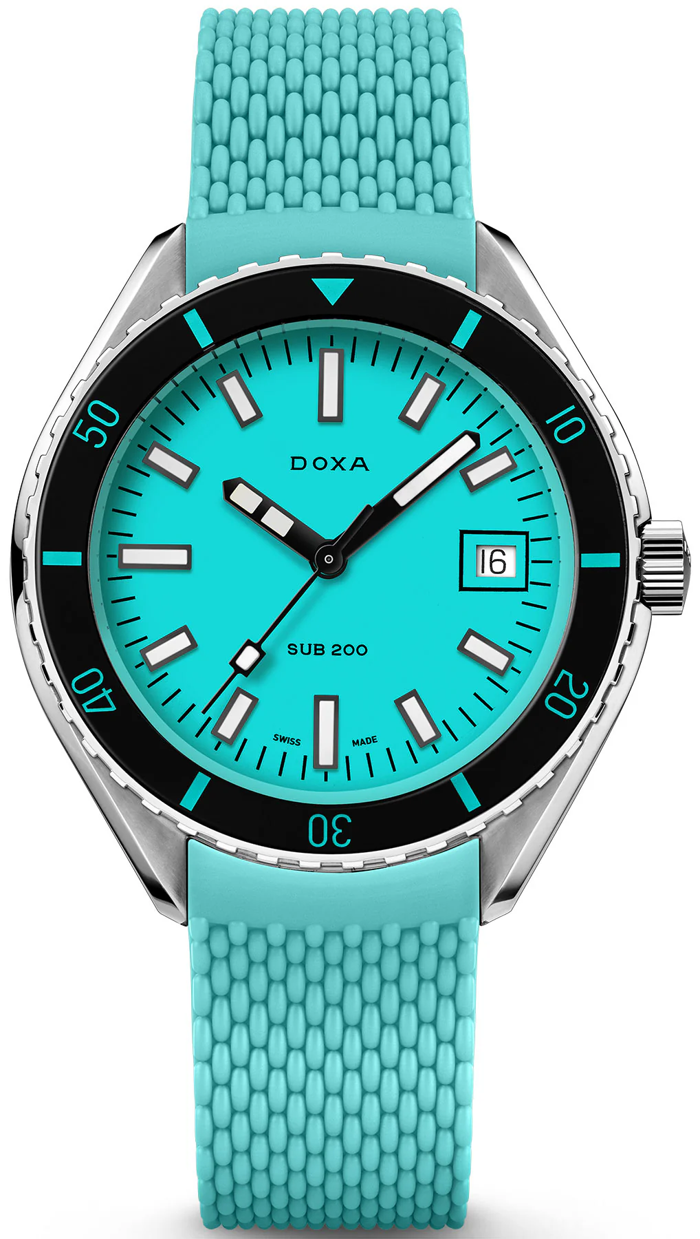 Doxa Sub 200 Aquamarine Rubber Watch