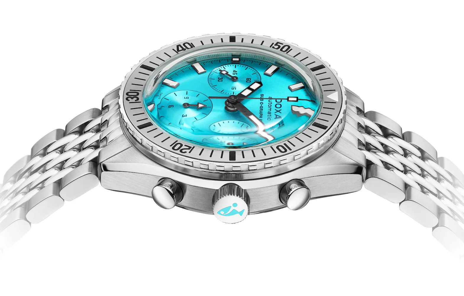 Doxa Sub 200 C-Graph II Aquamarine Bracelet Watch - Image 2