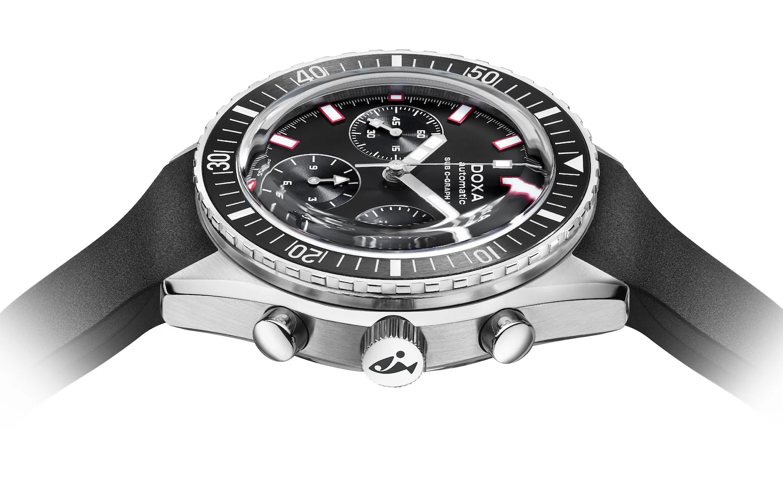 Doxa Sub 200 C-Graph II Sharkhunter Rubber Watch - Image 4