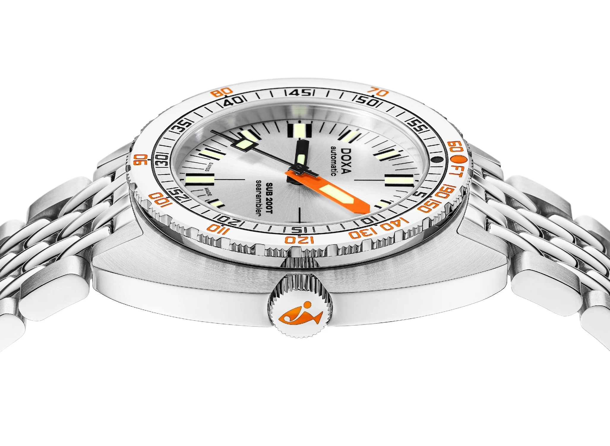 Doxa SUB 200T Searambler Iconic Sunray Bracelet Watch - Image 3