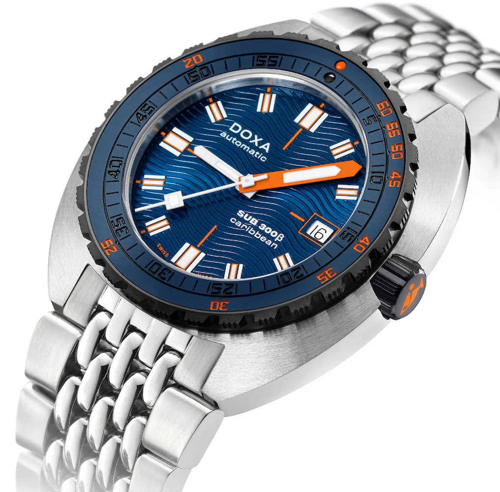 Doxa SUB 300 Beta Ceramic Steel Caribbean Bracelet Watch - Image 2