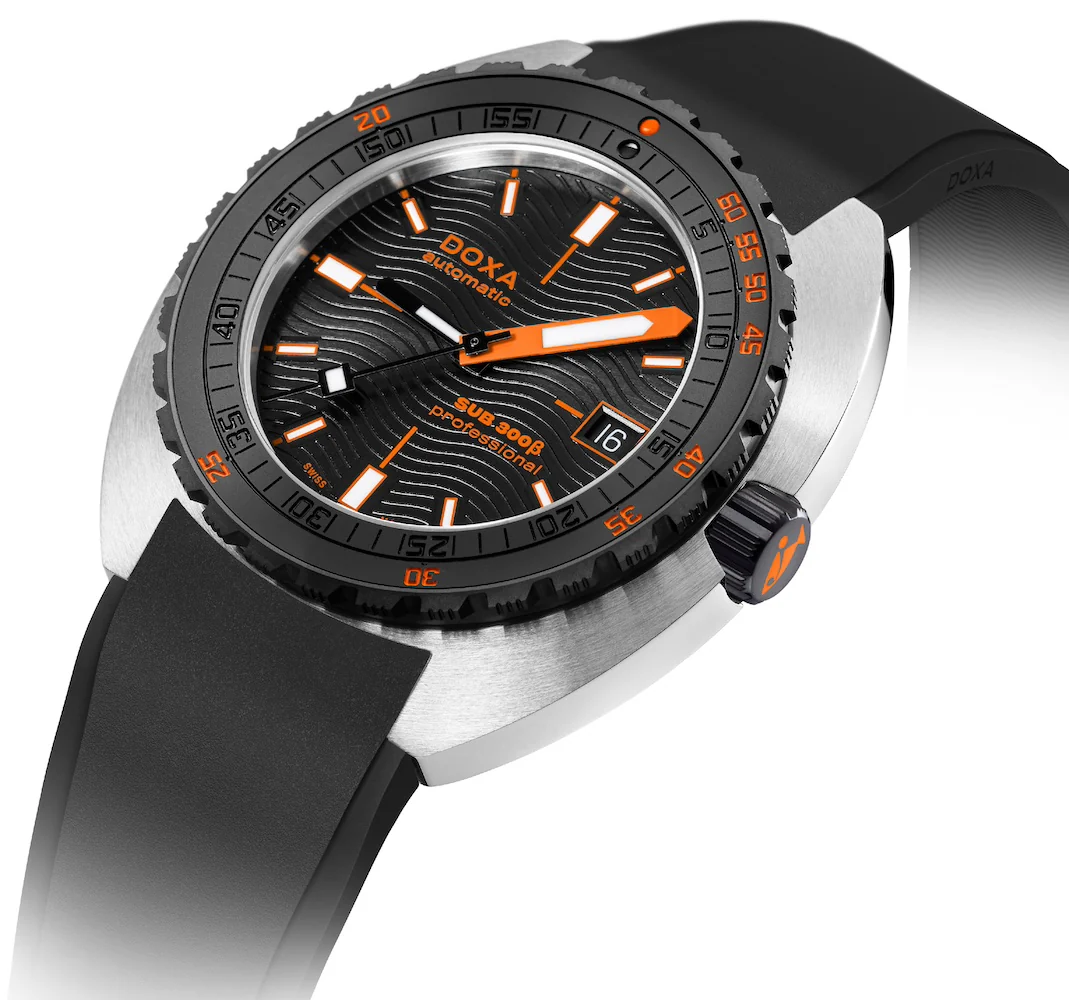 Doxa SUB 300 Beta Ceramic Steel Professional Rubber Black Watch - Image 2