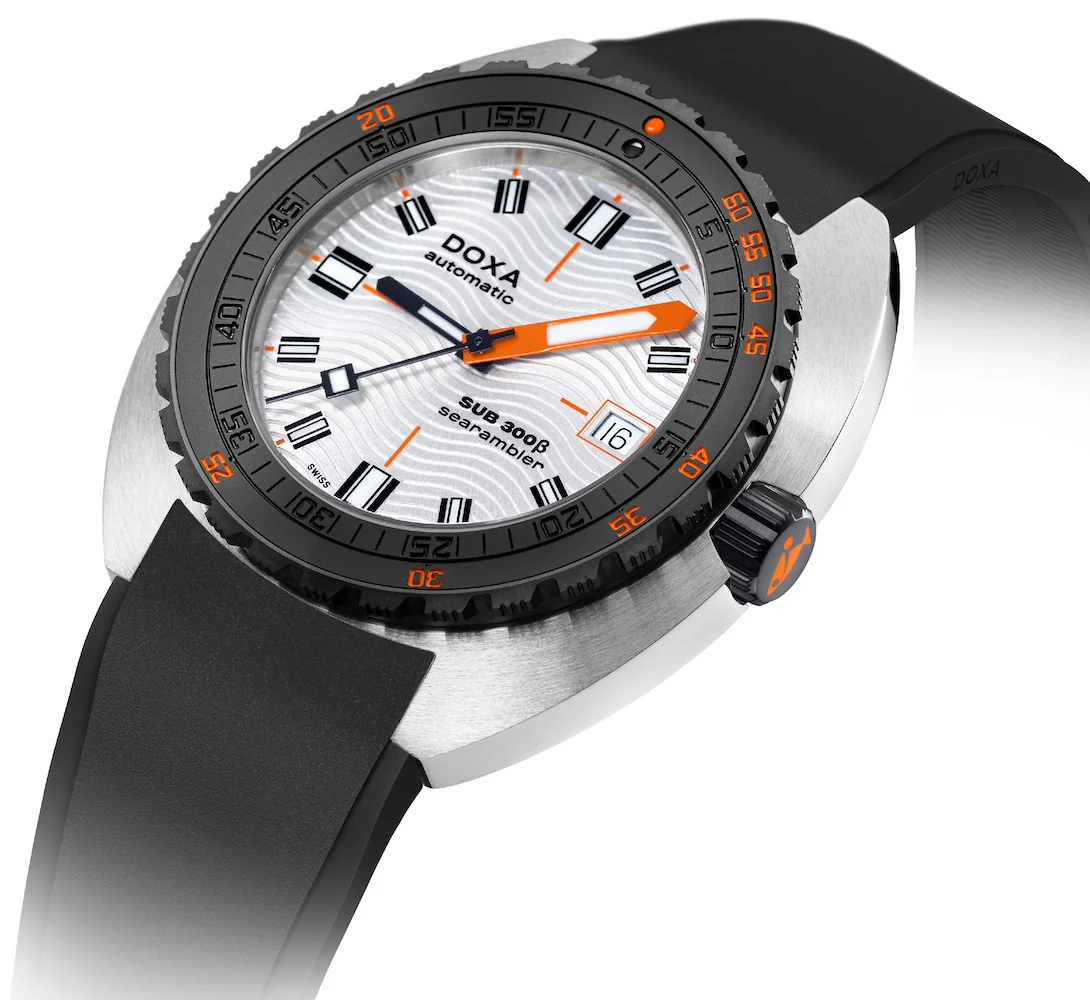 Doxa SUB 300 Beta Ceramic Steel Searambler Rubber Black Watch - Image 2