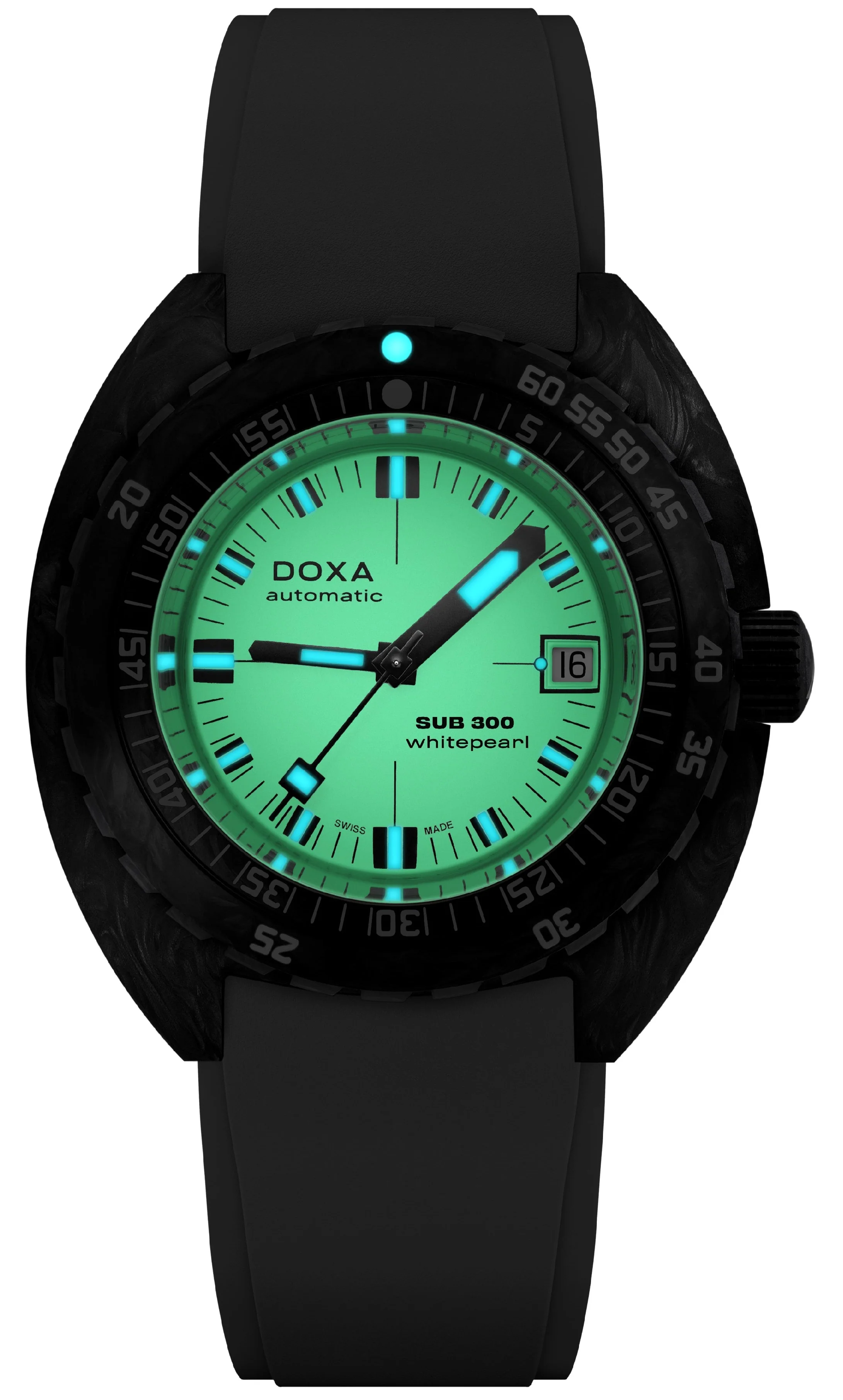 Doxa SUB 300 Whitepearl Carbon Watch - Image 2