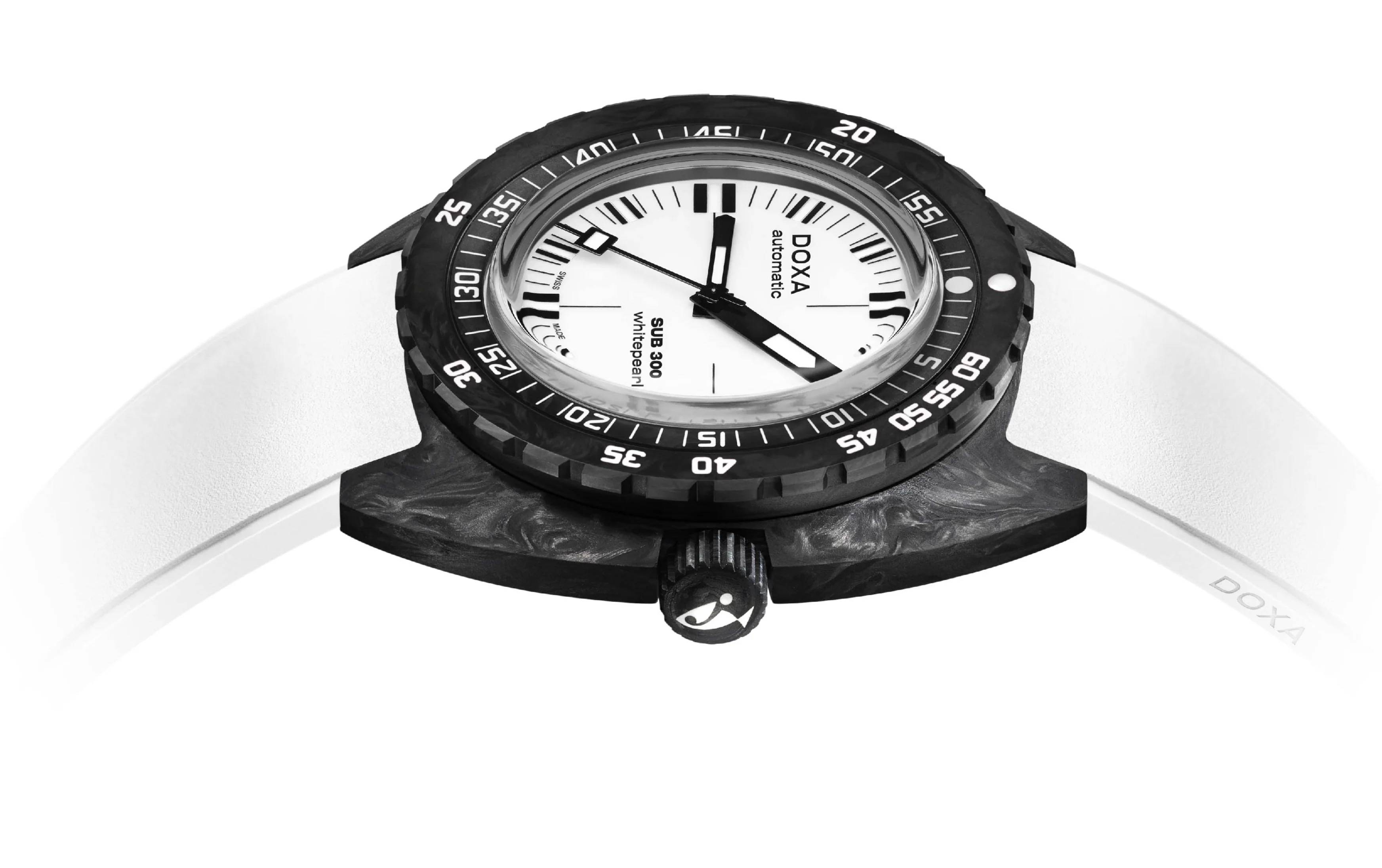 Doxa SUB 300 Whitepearl Carbon Watch - Image 4