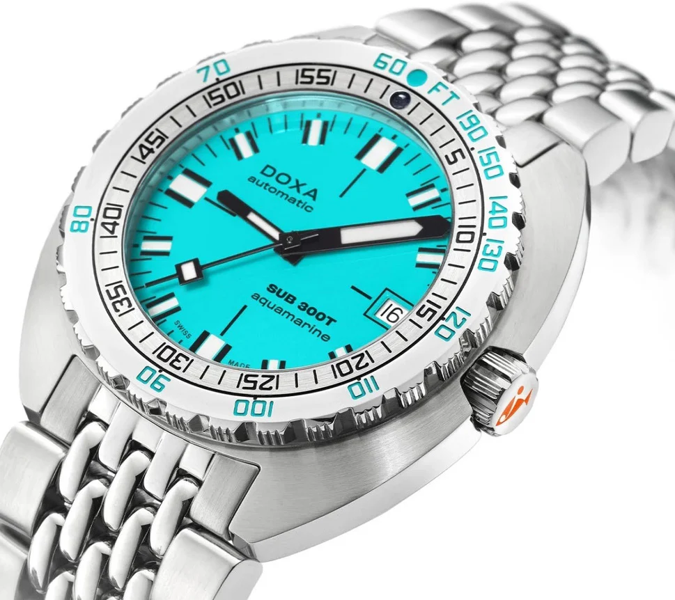 Doxa Sub 300T Aquamarine Bracelet Watch - Image 2