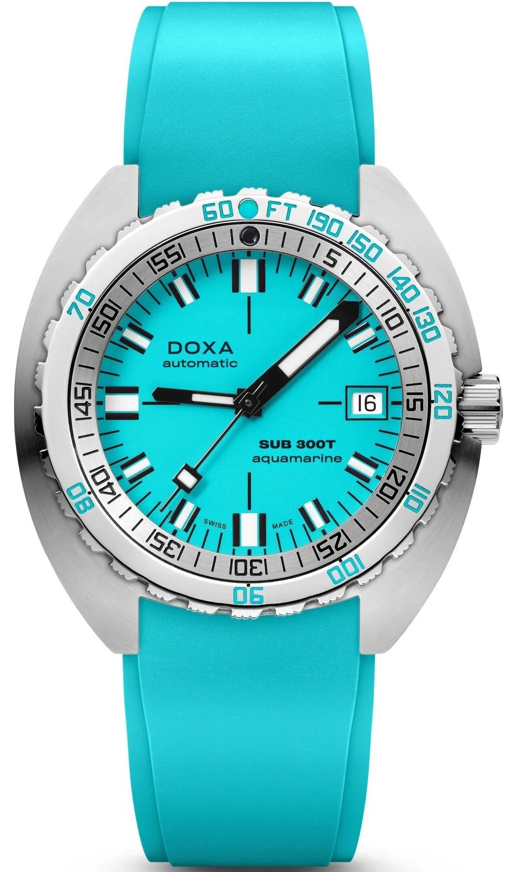 Doxa Watch SUB 300T Aquamarine Rubber