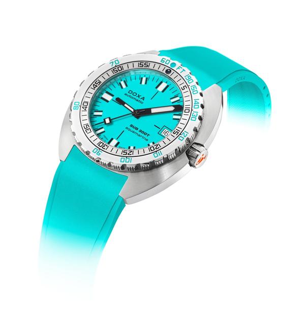 Doxa Watch SUB 300T Aquamarine Rubber - Image 2