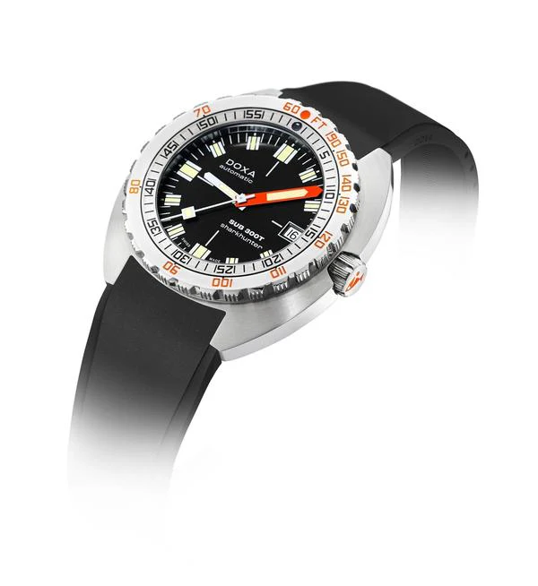Doxa SUB 300T Sharkhunter Rubber Watch - Image 2