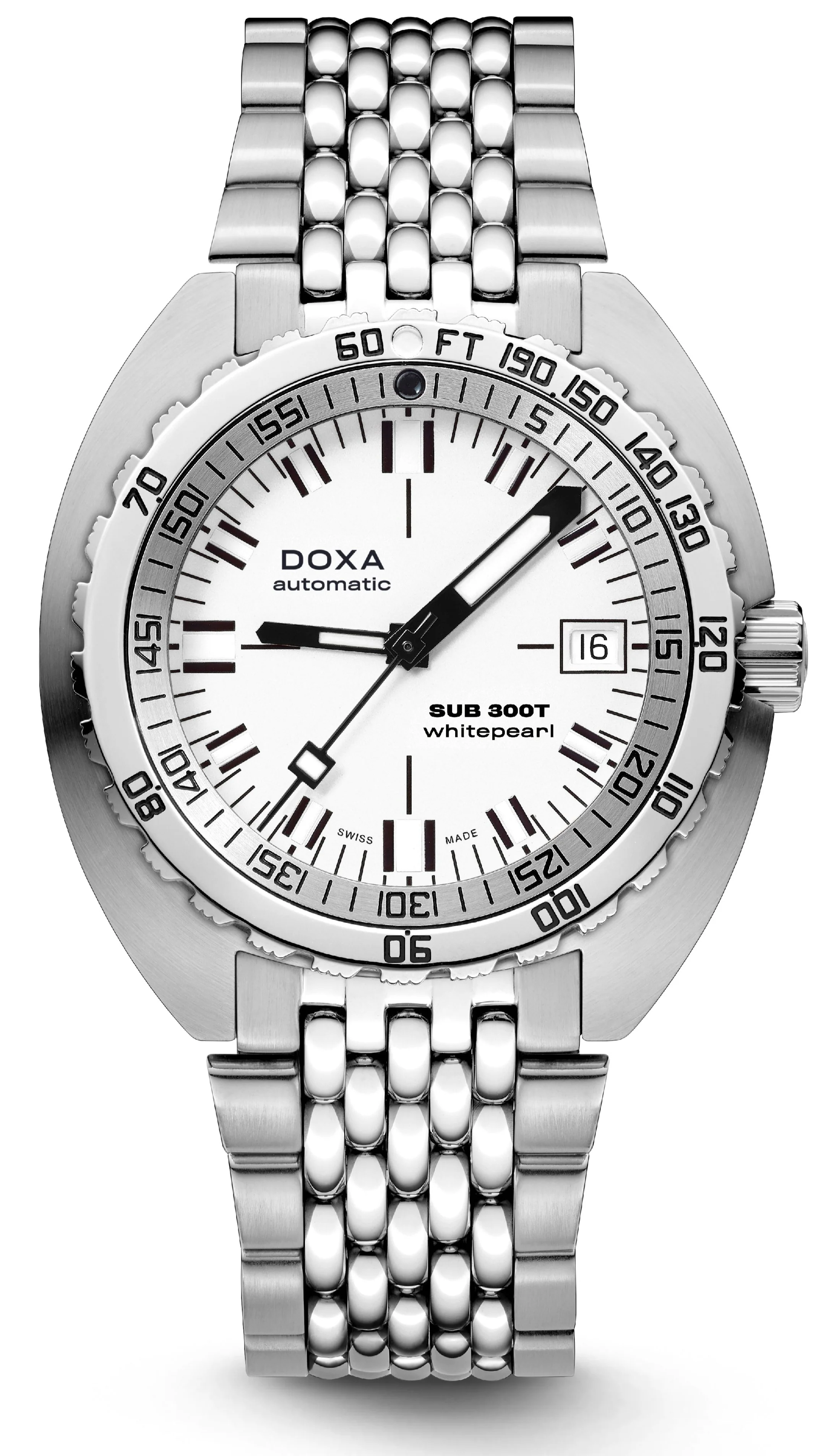 Doxa SUB 300T Whitepearl Bracelet Watch