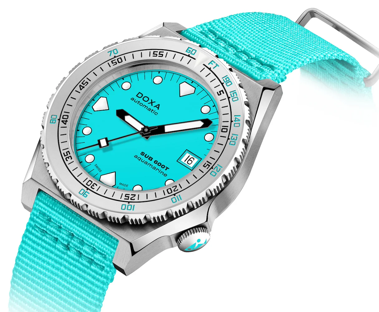Doxa SUB 600T Aquamarine Nato Watch - Image 2