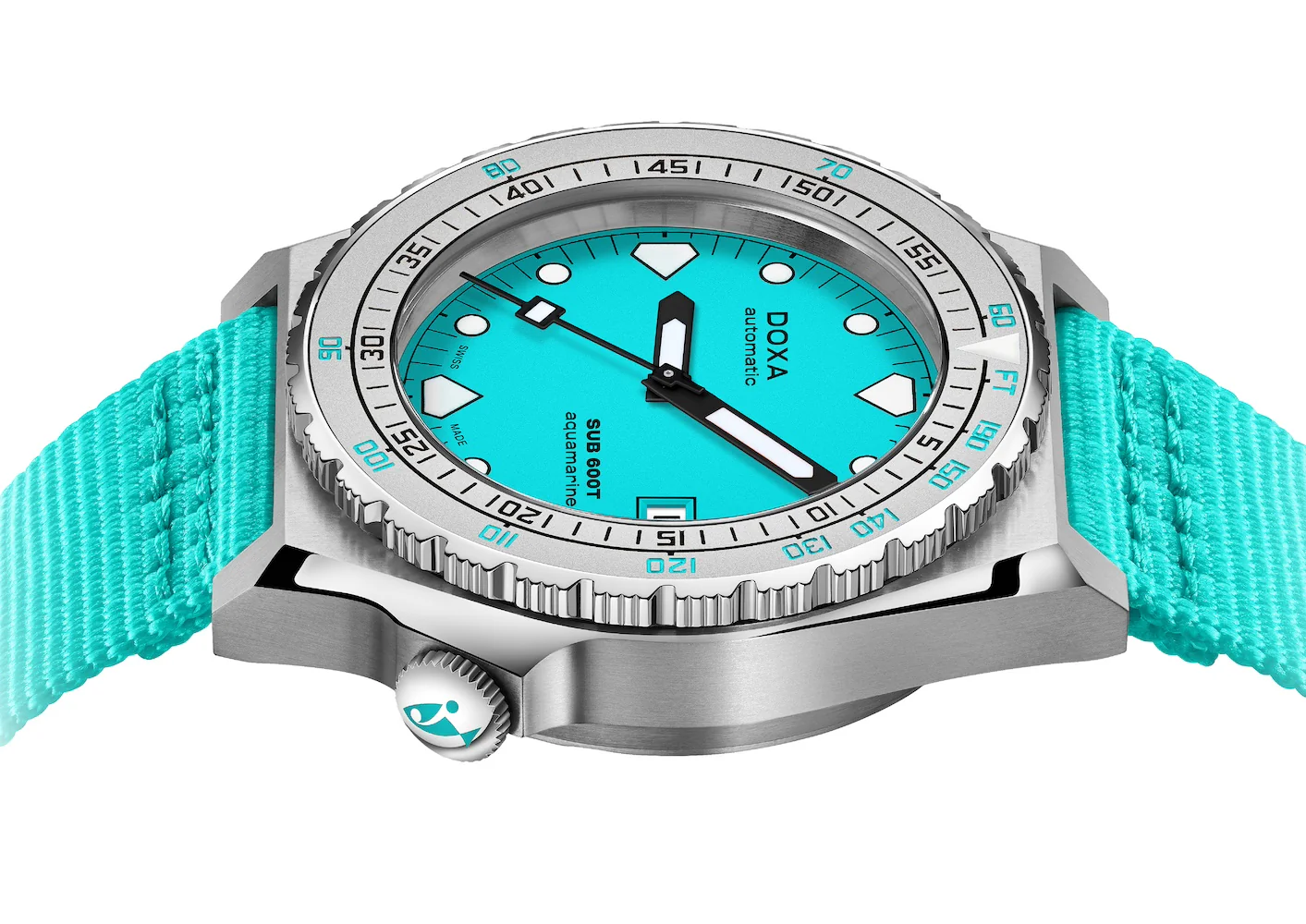 Doxa SUB 600T Aquamarine Nato Watch - Image 3