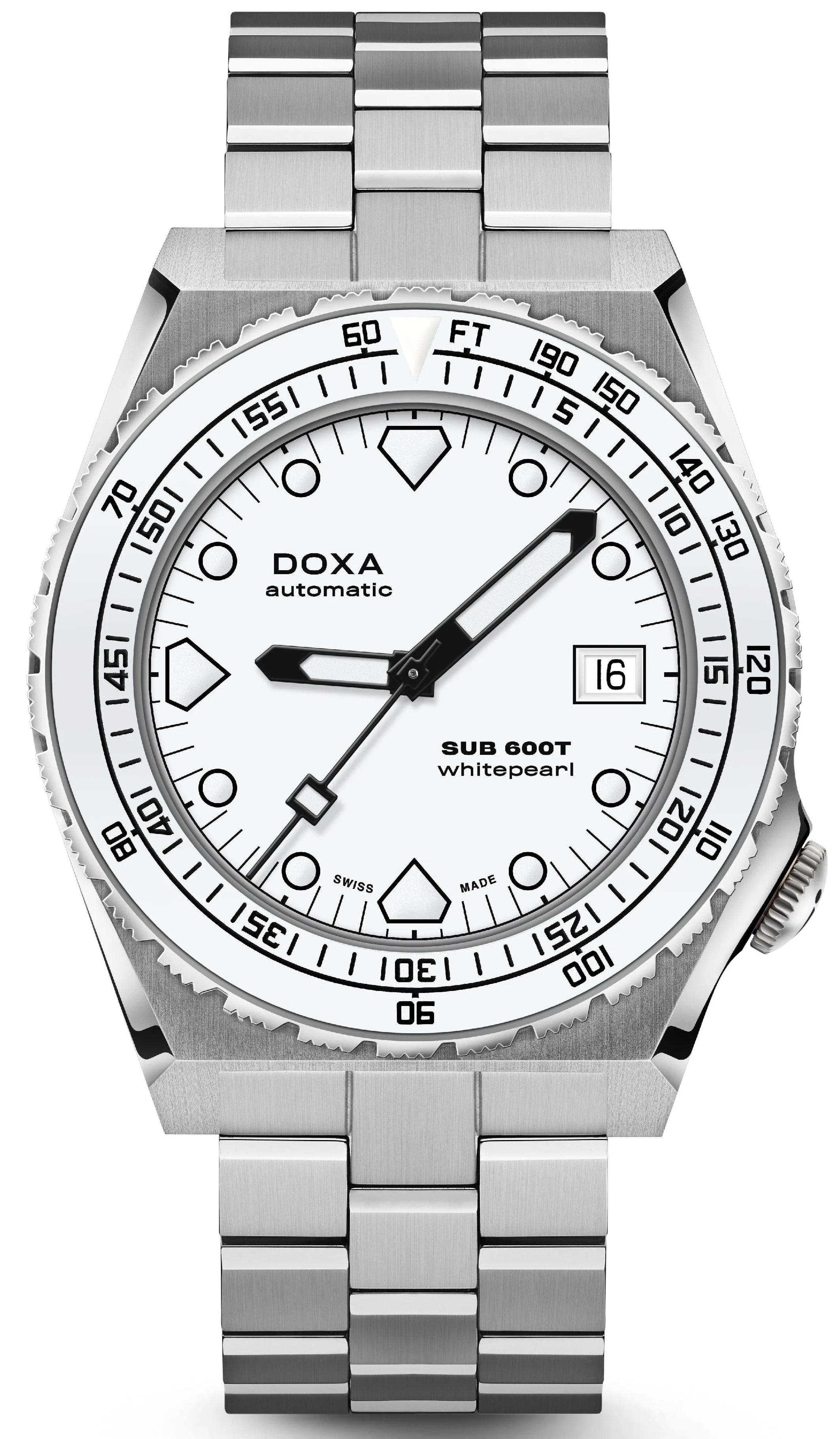 Doxa SUB 600T Whitepearl Bracelet Watch