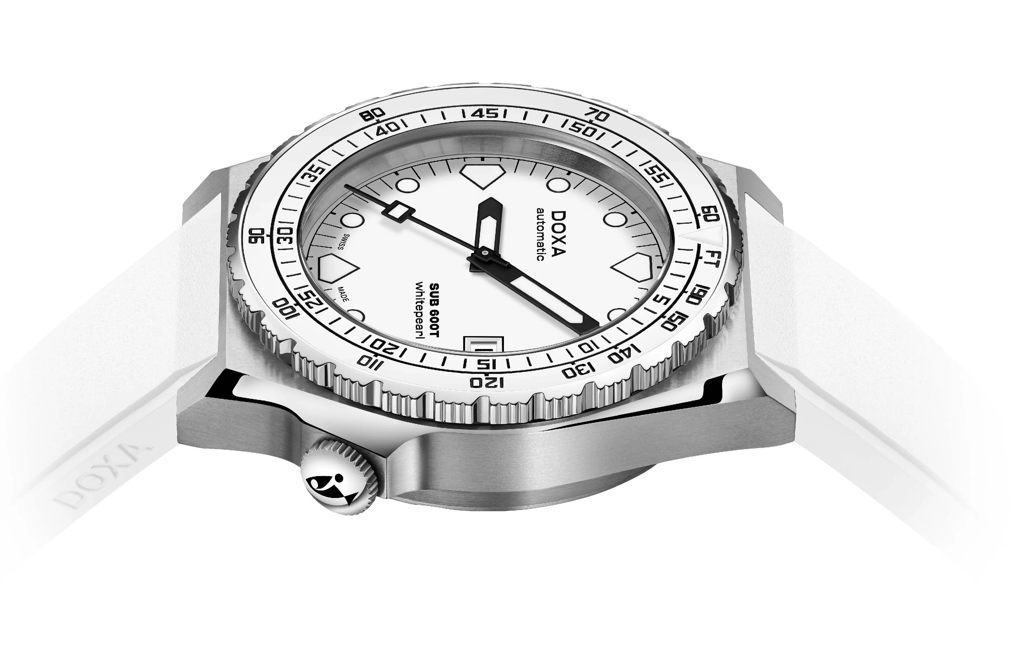 Doxa Watch SUB 600T Whitepearl Rubber - Image 3