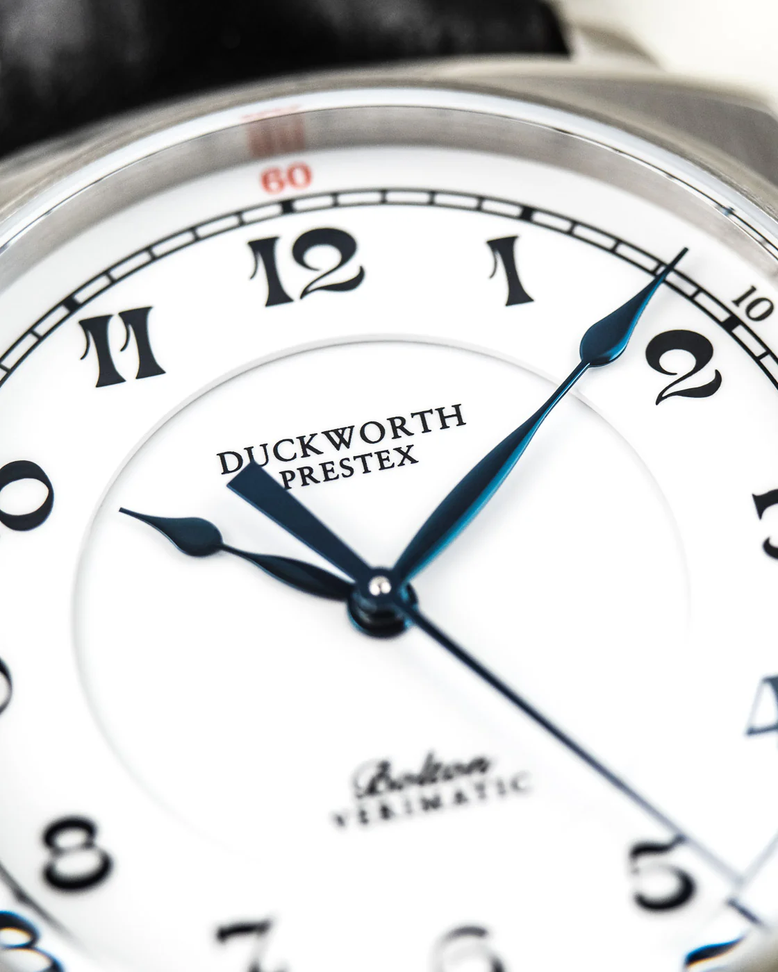 Duckworth Prestex Bolton Verimatic White Black Leather Watch - Image 2