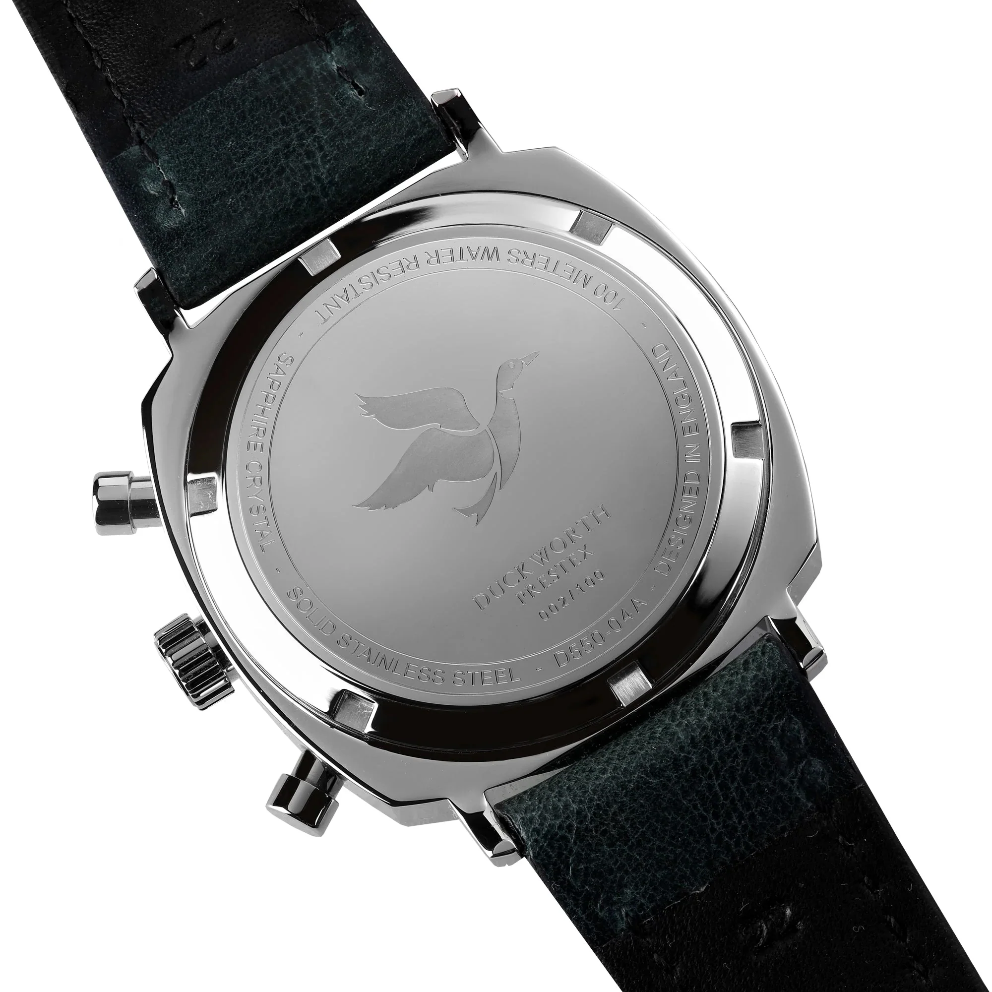 Duckworth Prestex 42 Black Sunburst Mesh Bracelet Watch - Image 3