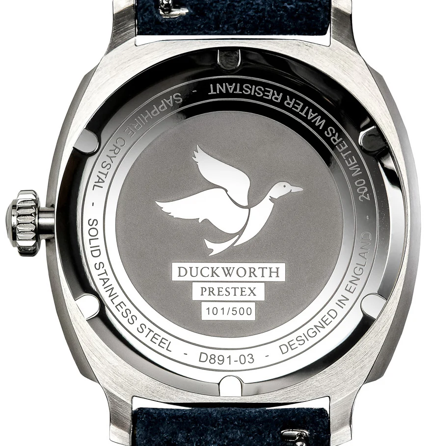 Duckworth Prestex Verimatic Black Fume Orange Rubber Watch - Image 2