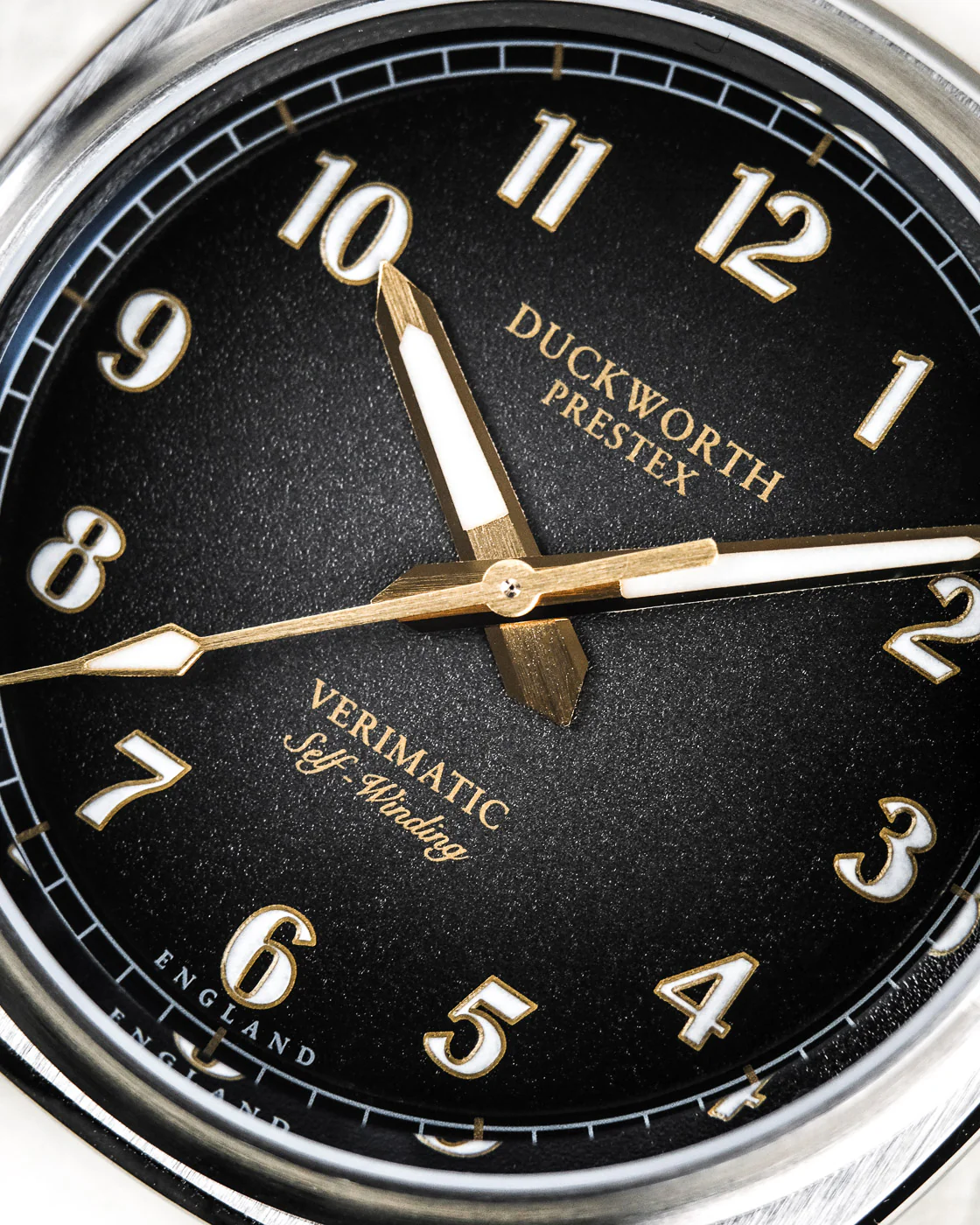 Duckworth Prestex Verimatic Black Fume Orange Rubber Watch - Image 3