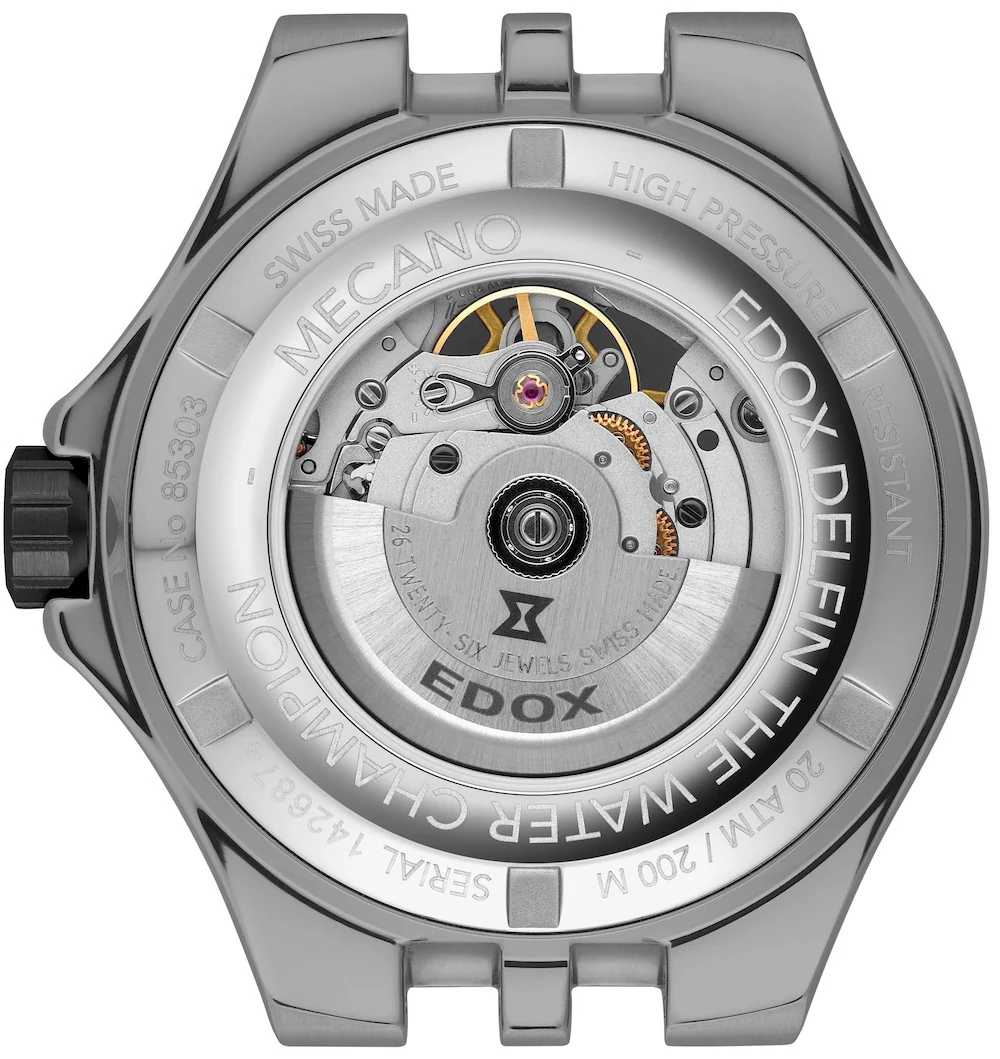 Edox Delfin Mecano 3 Hands Skeleton Watch - Image 2