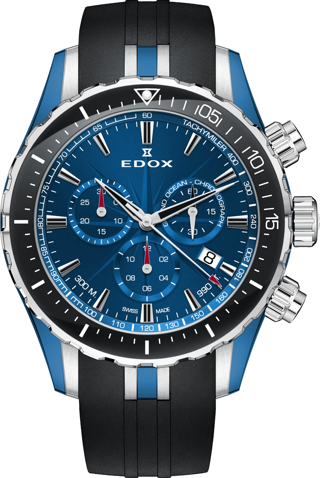 Edox Watch Grand Ocean Quartz Chrono
